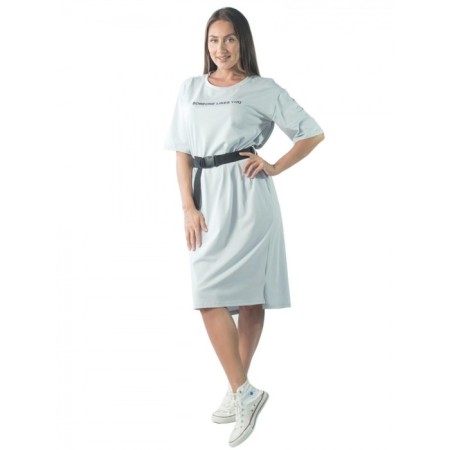 Women's dress Someone Likes You, size 48, light gray color