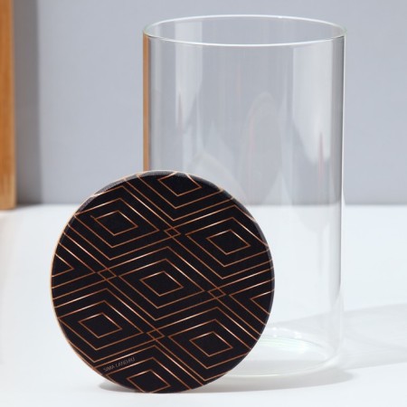 Bank for storage "Geometry", 950 ml-2