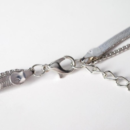 Piece "chain" Sunny Circle, color silver, l = 54 cm-1
