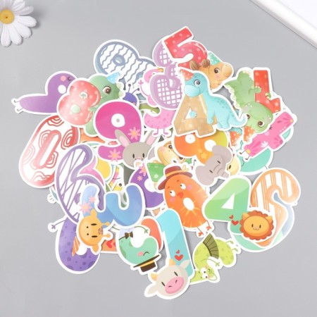Stickers for creativity "Beasts" set 48 pcs 4x8 cm