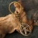 Protective amulet "AGRIPPA Pentagram" No. 13, 27x29mm, metallic