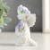 Polystone souvenir "Snowthrough angel with lavender, in a wreath of lavender" mix 7.2x4.8x4 cm