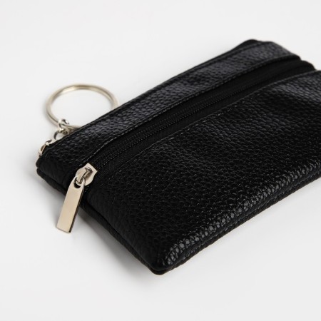 Wallet - a keyboard with a zipper, size 12x1x7.5 cm, black color-2