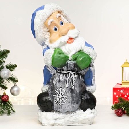 Figure "Grandfather with a bag in blue" 51x28x29cm
