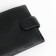 Male purse on the button, black color