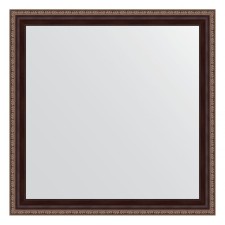 Mirror in the baguette frame, a mahon with an ornament of 50 mm, 63 x 63 cm