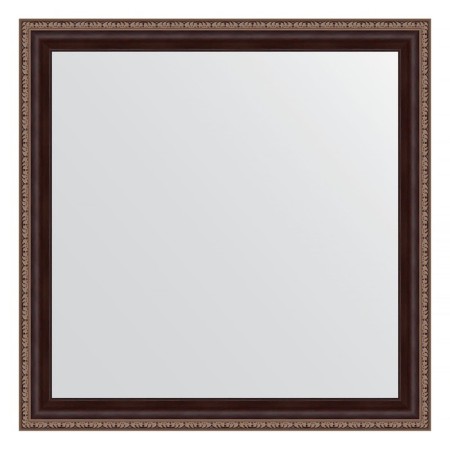 Mirror in the baguette frame, a mahon with an ornament of 50 mm, 63 x 63 cm
