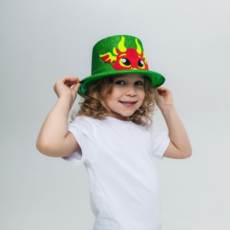 Carnival hat "Dragon", red color-3