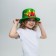 Carnival hat "Dragon", red color