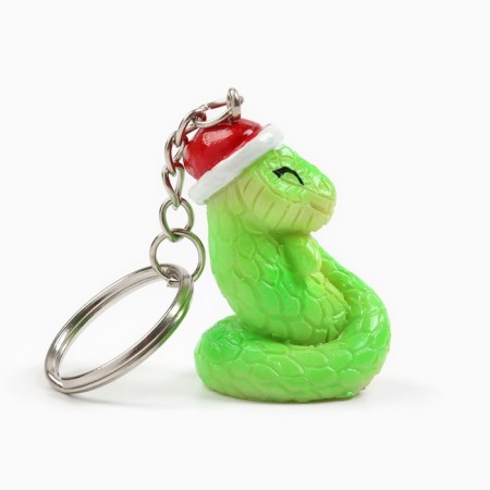 New Year's keychain for keys, voluminous "New Year: New Year Mix" New Year: 5 pcs-16