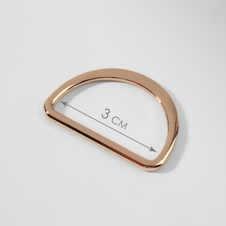 The half -ring for bags is cast, d = 30 mm, thickness - 2 mm, 2 pcs, gold color-1
