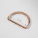 The half -ring for bags is cast, d = 30 mm, thickness - 2 mm, 2 pcs, gold color