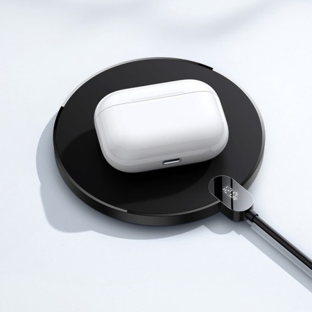 Wireless charger Baseus Gen 2, 2 A, 15W, display, black-9