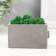 Kashpo concrete mini "Retro radio" with moss lightly gray 8x4x4.5cm (moss green stabilizer.)