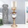 Climber metal, glass for 1 candle "mosaic" gold 52x15x15 cm