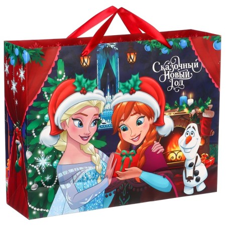 New Year. Gift package, 40x31x11.5 cm, packaging, cold heart mix-2