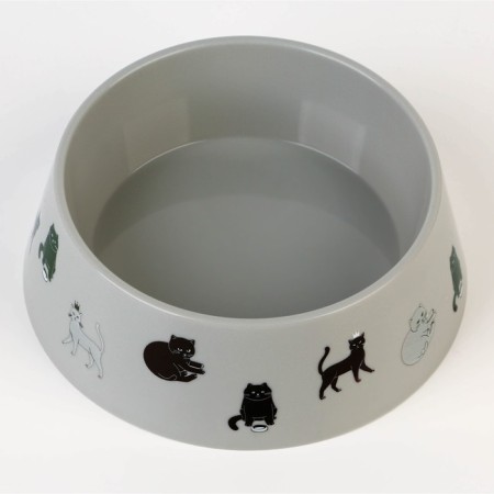 Plastic bowl "cats", gray, 300 ml-3