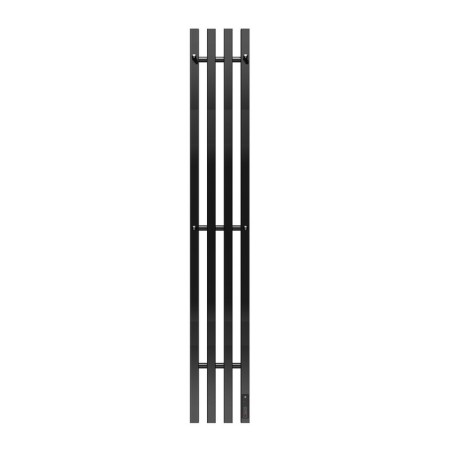 Terminus quatro electric heated towel rail, 1400x210 mm, black matte-1