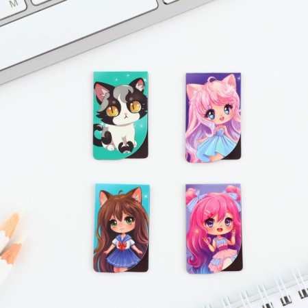 Magnetic mini -4 -pcs 4 pcs on the substrate ’’ Chibi ’’-2