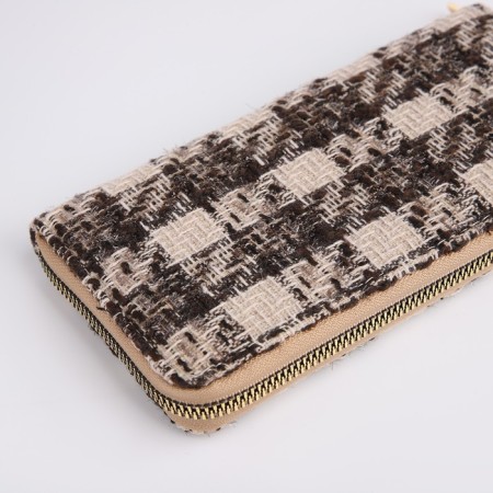 Women's wallet with lightning, brown color-2