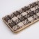 Women's wallet with lightning, brown color