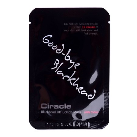 Facial Mask Ciracle Blackhead Off Cotton Mask, to remove black dots, 5 ml, 20 pcs