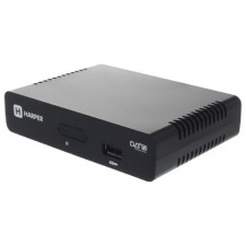 Приставка для цифрового ТВ HARPER HDT2-1108, FullHD, DVB-T2, HDMI, RCA, USB, черная