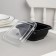 A set of plastic disposable containers, 375 ml, 12.6 × 12.6 × 5 cm, 5 pcs, black color