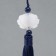 Textile suspension, plastic "Brush. Lotus" dark blue 1.2x2.7x14.5 cm