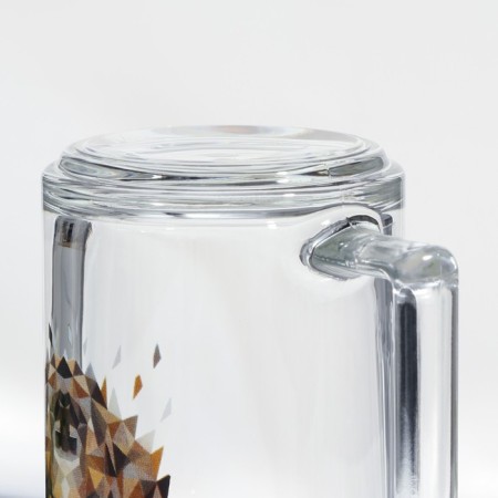 Animals mug, glass, 320 ml, mix-7