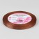 Satin tape, 6 mm × 23 ± 1 m, brown color No. 142