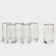 Set of glass glasses 