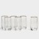 Set of glass glasses "Lavender", 330 ml, 6 pcs