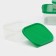 A set of food rectangular lobggling containers, 3 pcs: 150 ml, 500 ml, 1.2 l, green color