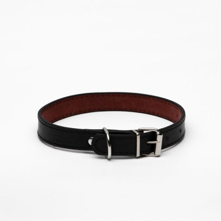 A collar of high -quality artificial leather with a lining "under the skin", 44 x 2 cm, mix-1