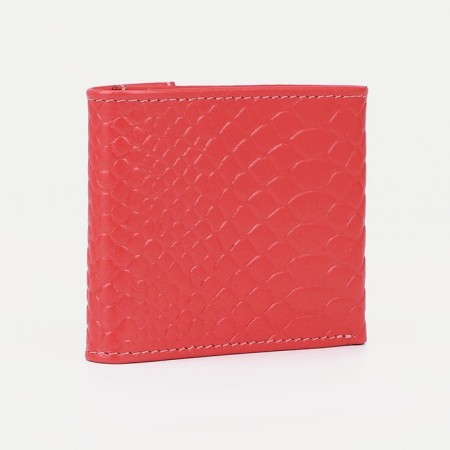 Women's wallet on the button, color tea rose-1