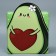 Gift folding box, packaging, "avocado", 25 x 25 x 10 cm
