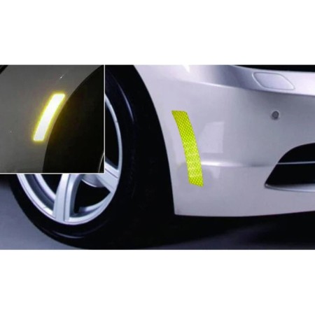 A car sticker, reflective, 13.5 × 2.5 cm, green, set 2 pcs-1