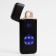Electronic lighter "100% man", USB, spiral, 3 x 7.3 cm, black
