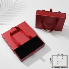Gift box for the premium set, 12 × 16, red color