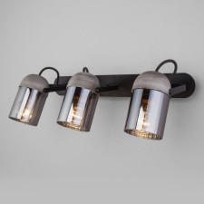 Lamp Mars, 3x40W E27, black color, gray color
