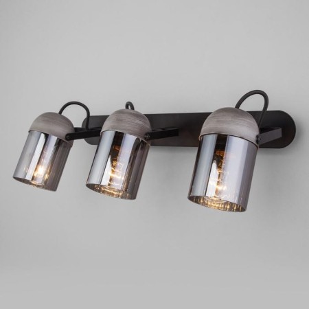 Lamp Mars, 3x40W E27, black color, gray color