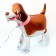 Foil figure 32 "" Dog in the collar ", on wheels