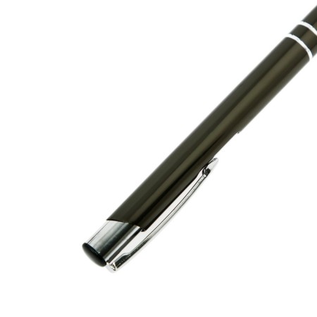 Gift, ballpoint, automatic "style" in a plastic case, New, dark gray-5