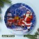 Serving glass share "Santa Claus", D = 19 cm