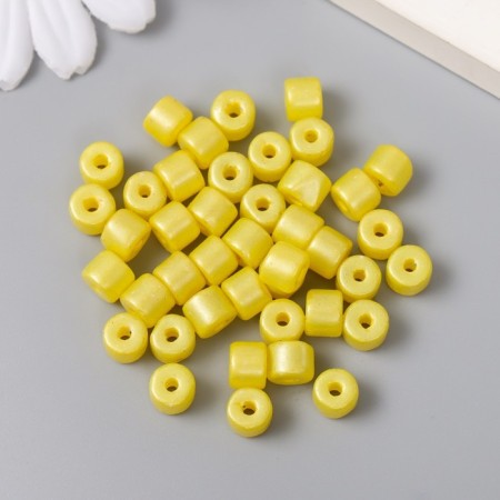 Beads for creativity plastic cylinder "lemon" set of 20 g 0.6x0.6x0.5 cm-1