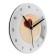 Wall clock, series: interior, "cup of coffee", discrete move, d-23.5 cm, 1 aa