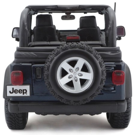 MASTO DIE-CAST Jeep Wrangler Rubicon, opening doors, 1:18, dark blue color-1