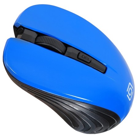 Mouse call 545MW black/blue optical (1600DPI) wireless USB for laptop (4but)-6
