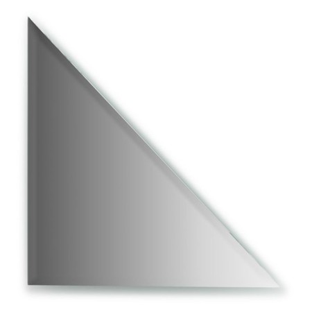 Mirror tile with fake 10 mm, triangle 30 x 30 cm, silver EvoForm